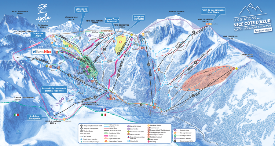 Domaine skiable d'Isola 2000 Votre terrain de jeu