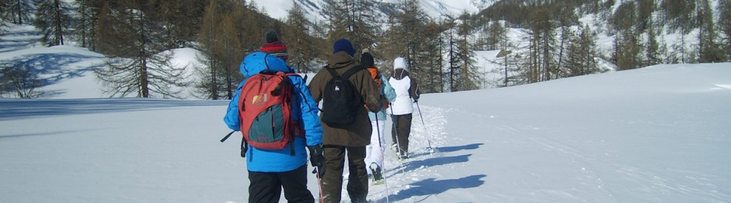 Snowshoe hiking